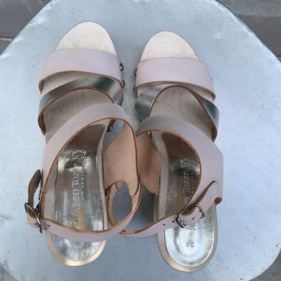Marco Tozzi Italian Pink Silver Wood Leather S
Chunky Platform Sandals 39 8.5 - Picture 11 of 12